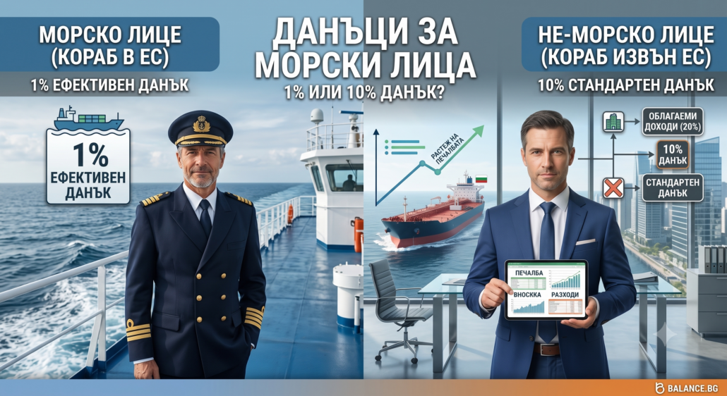 Данъчно облагане и осигуряване на морските лица в България през 2026 1 Данъчно облагане и осигуряване на морските лица в България