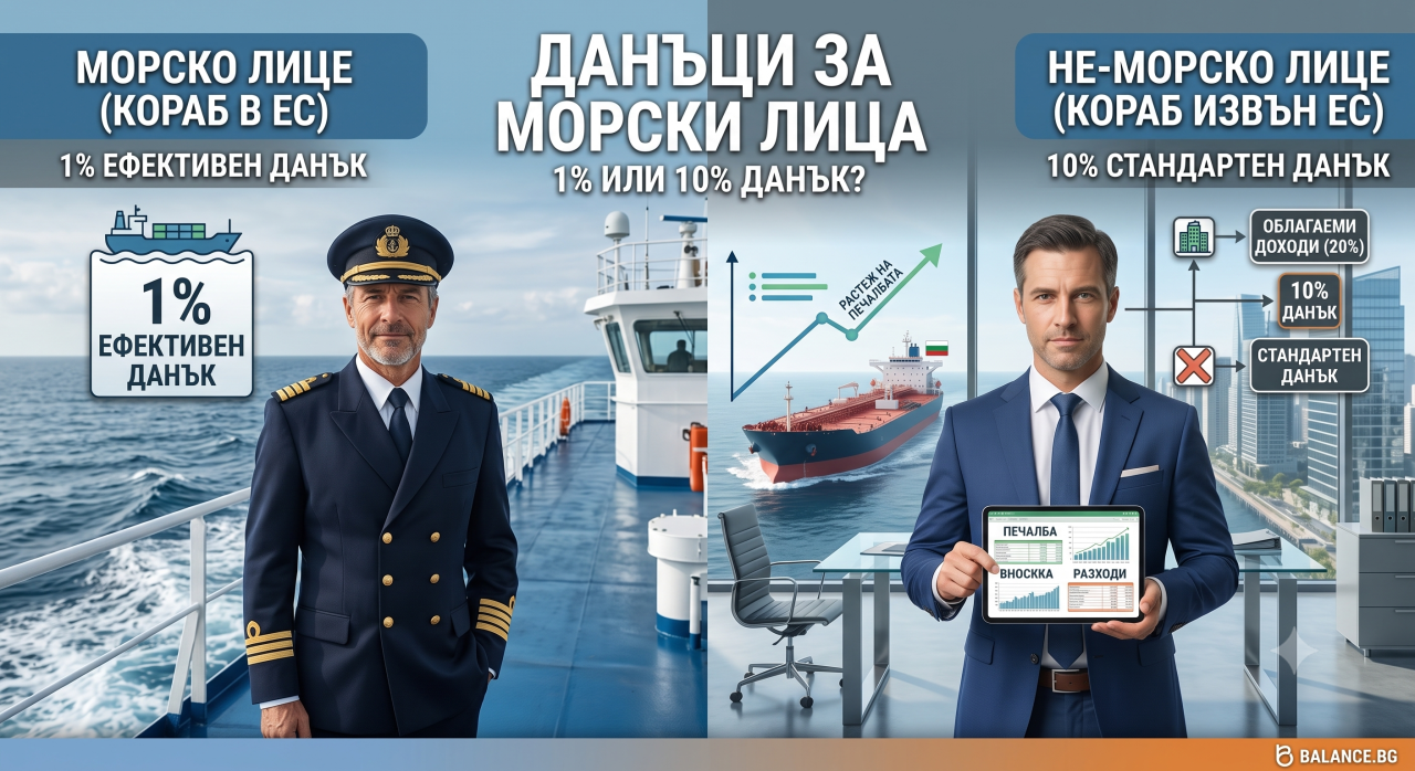 Данъчно облагане и осигуряване на морските лица в България