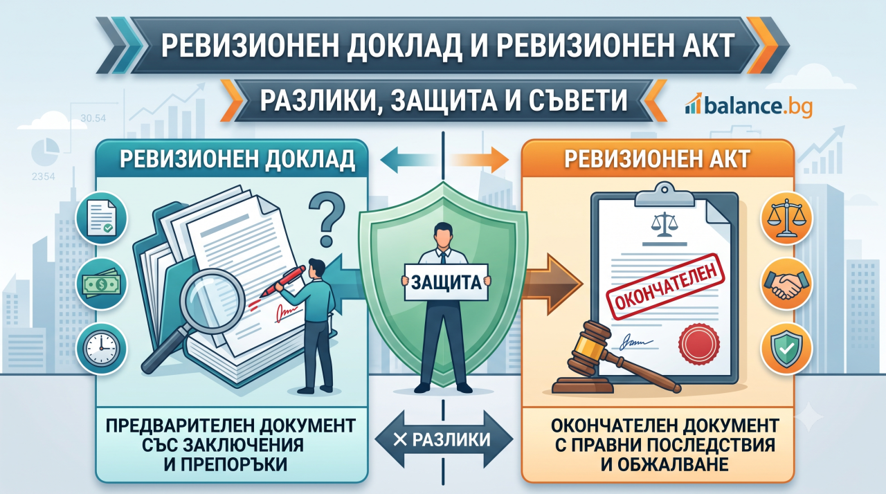 Какво е ревизионен доклад и какви са разликите с ревизионния акт